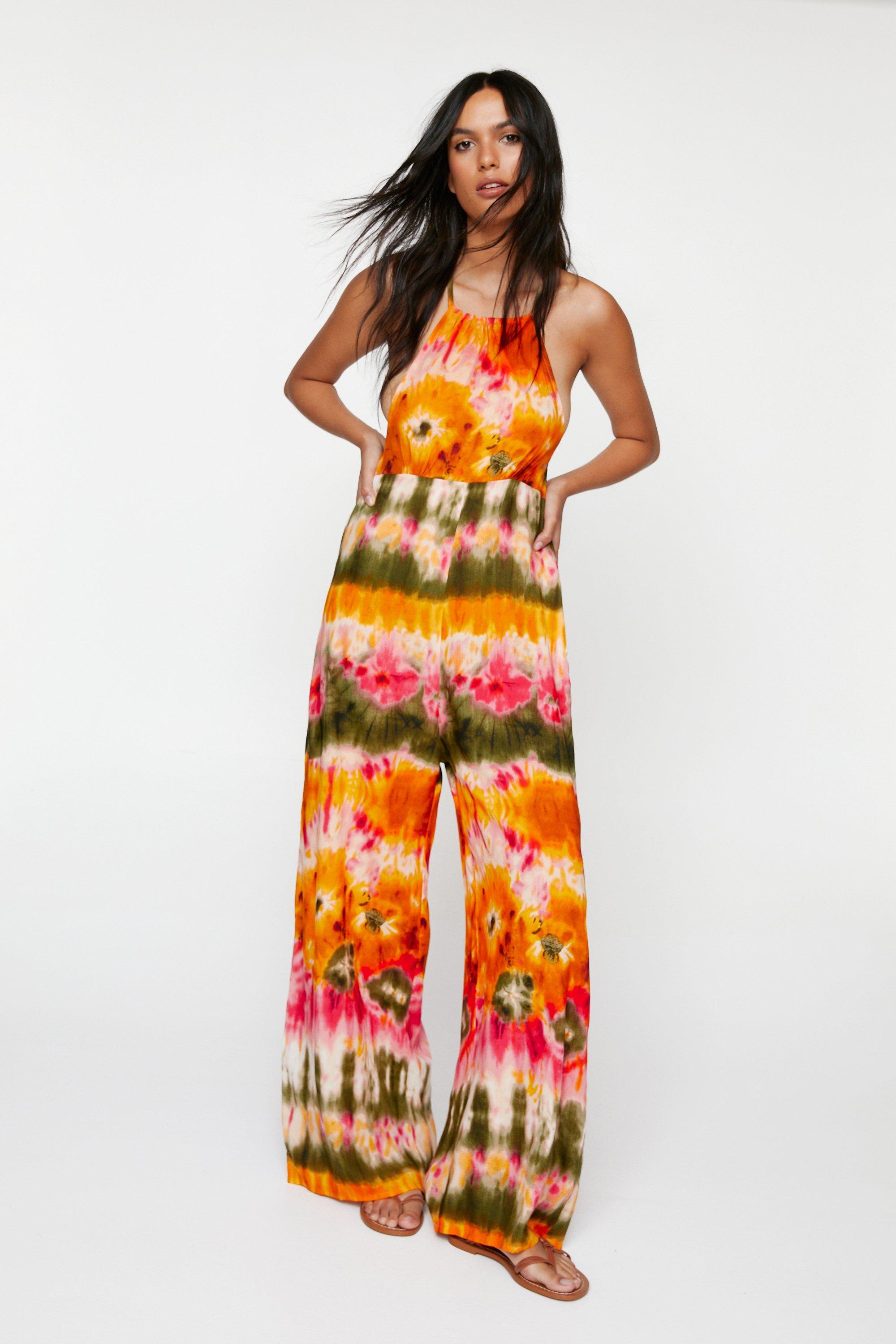 Tie dye jumpsuit store uk